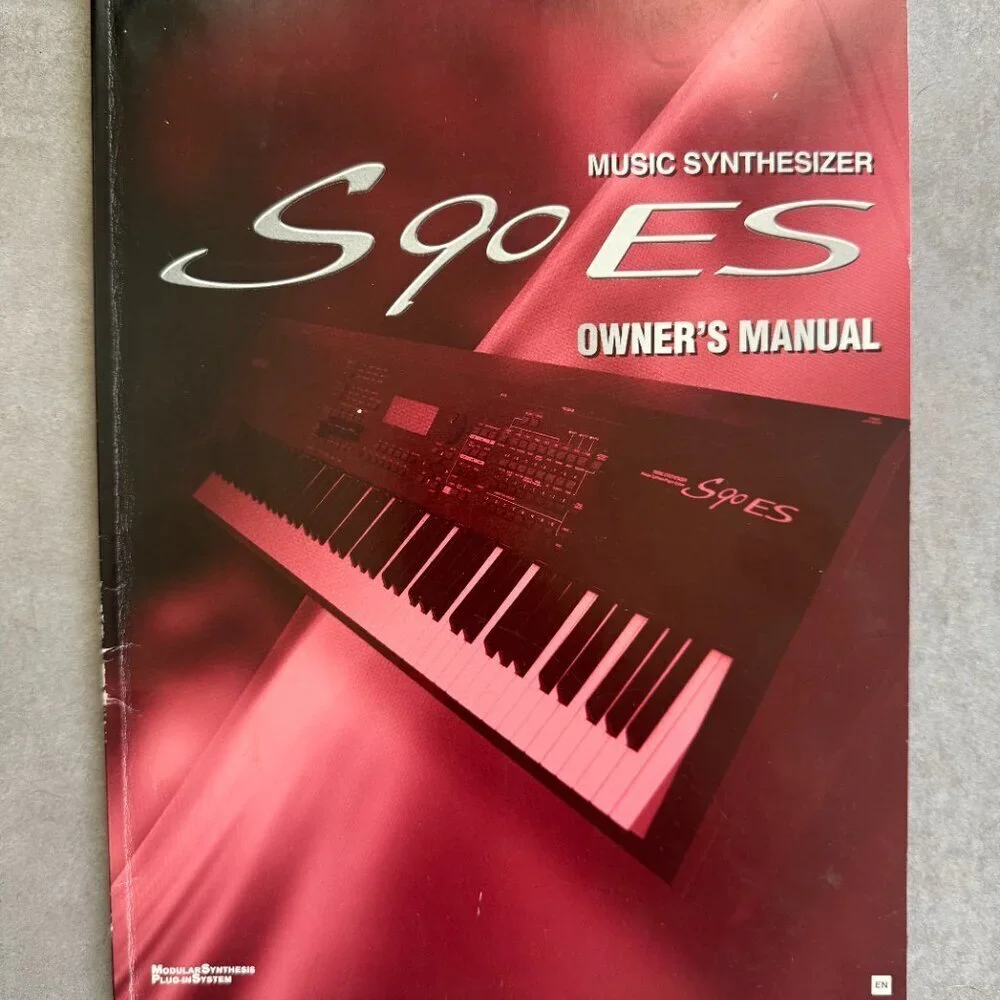Yamaha S90ES Owner's Manual + Data List Booklet Synthesizer Guides